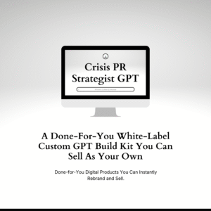 Crisis PR Strategist GPT – Custom GPT Build Kit