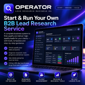 OPERATOR Lead Research Business OS